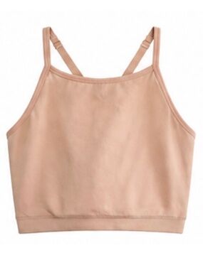 Forever 21 Nude Halter Style Adjustable Straps Sport Bra – Size L EUC